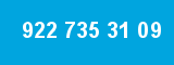 922 735 31 09